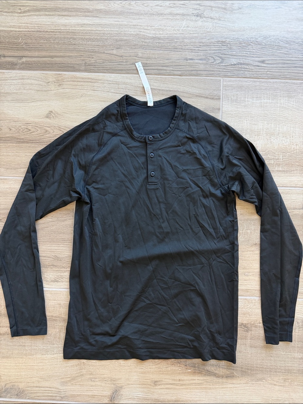 lululemon athletica Black Long-Sleeve Henley